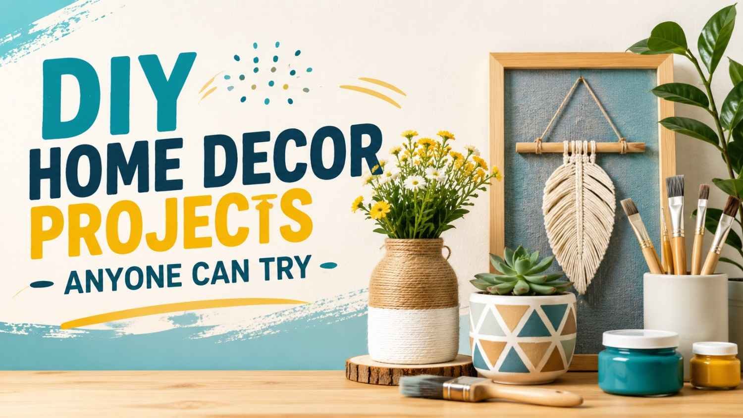 DIY Home Decor Projects Anyone Can Try