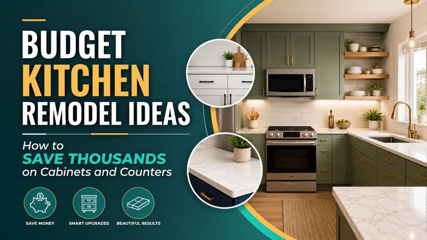 Budget Kitchen Remodel Ideas How to Save Thousands on Cabinets and Counters