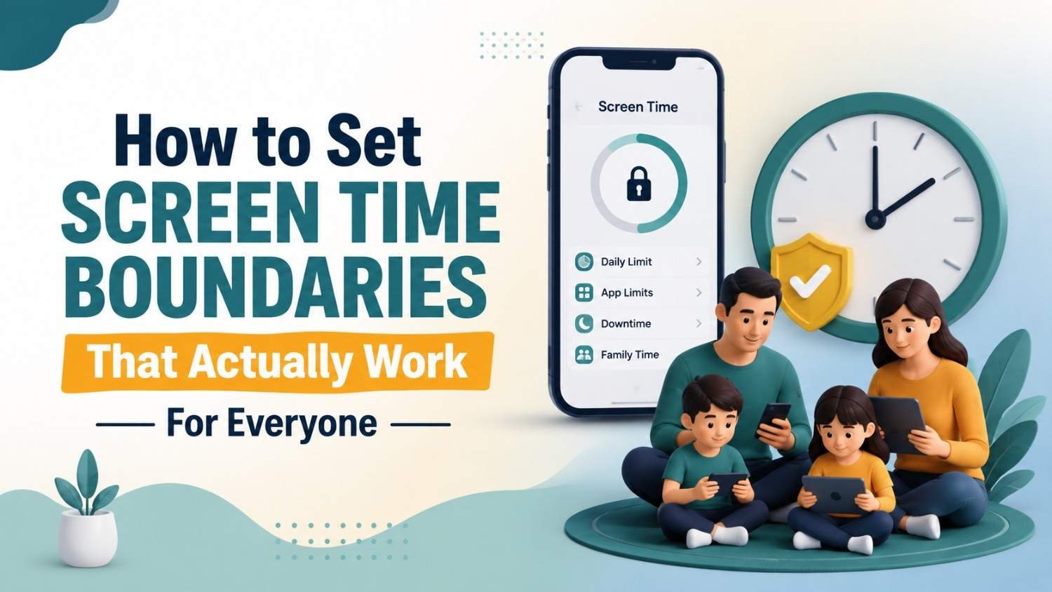 How to Set Screen Time Boundaries That Actually Work For Everyone