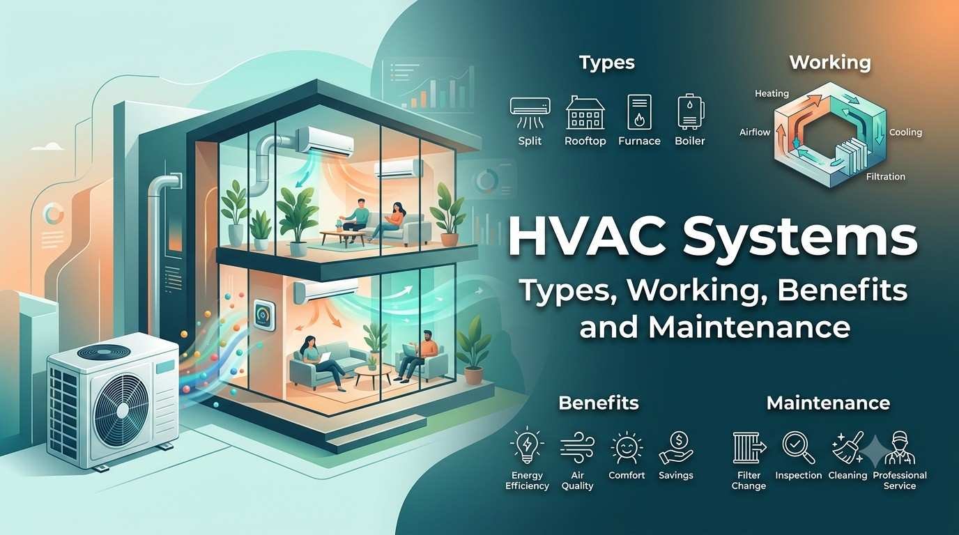 HVAC SystemsTypes, Working, Benefits and Maintenance